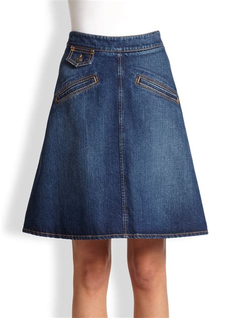 chloe skirt|chloe denim skirt.